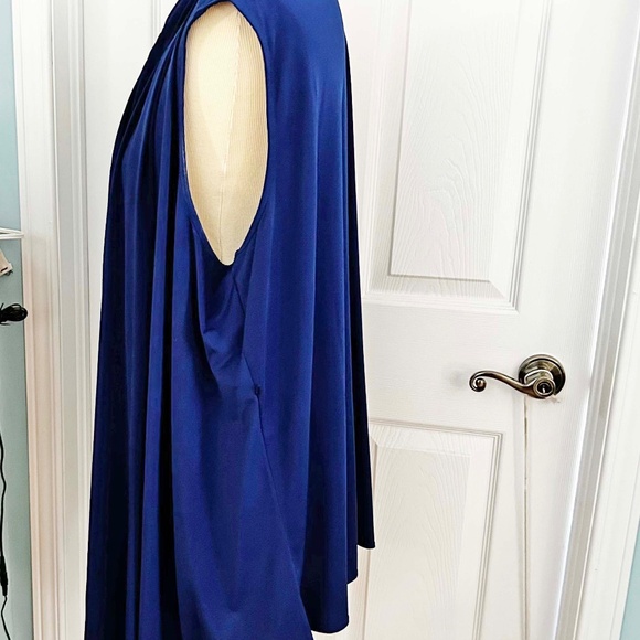 VEST, LUXE KNIT, BLUE, SZ 1X, 4 IN 1 STYLES, JOAN RIVERS, IN ORIGINAL BAG, TAG - Picture 3 of 15